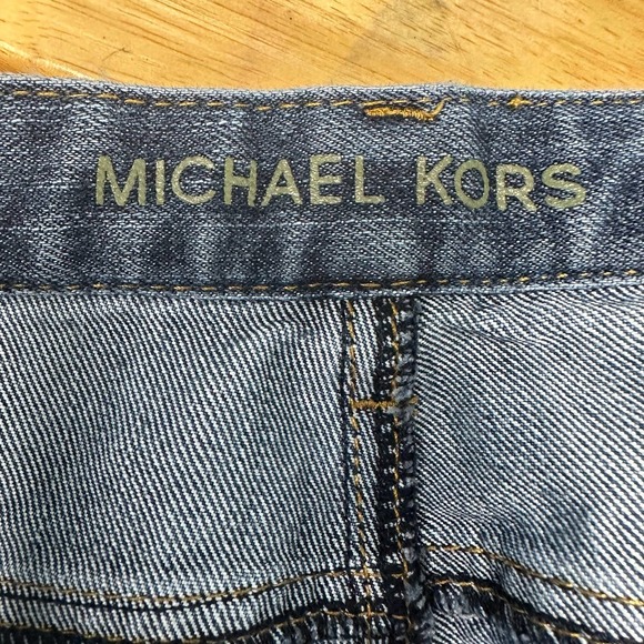 Michael Kors Y2K Wide Leg Jeans Women’s 12 Blue Denim Cotton Blend - Picture 10 of 12